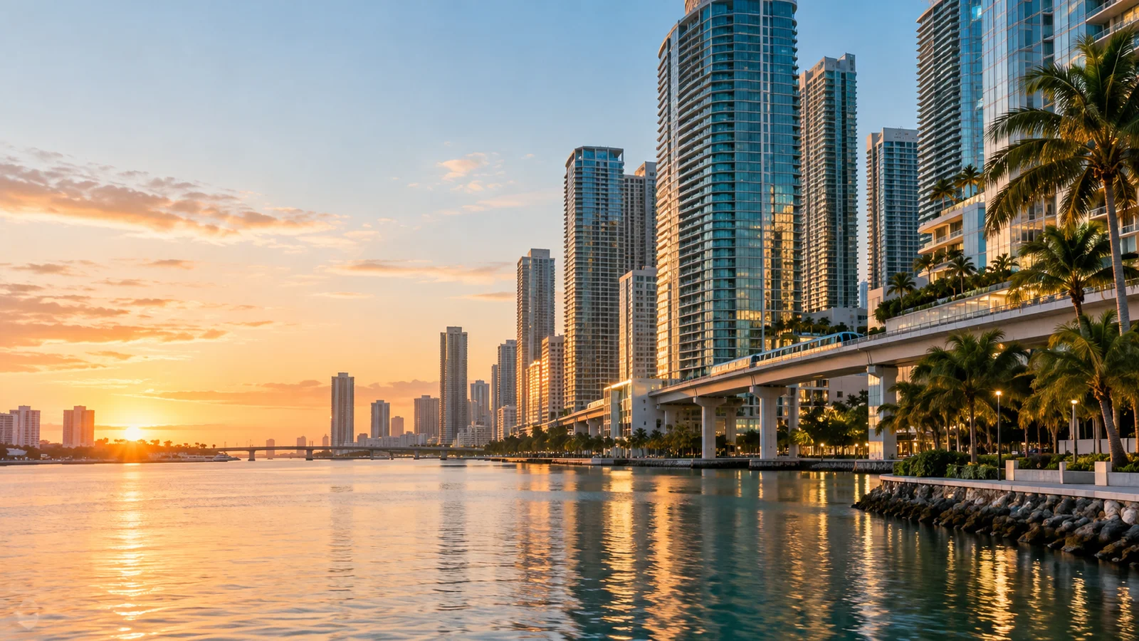Original city-inspired scene for the Downtown Miami web design and app development guide