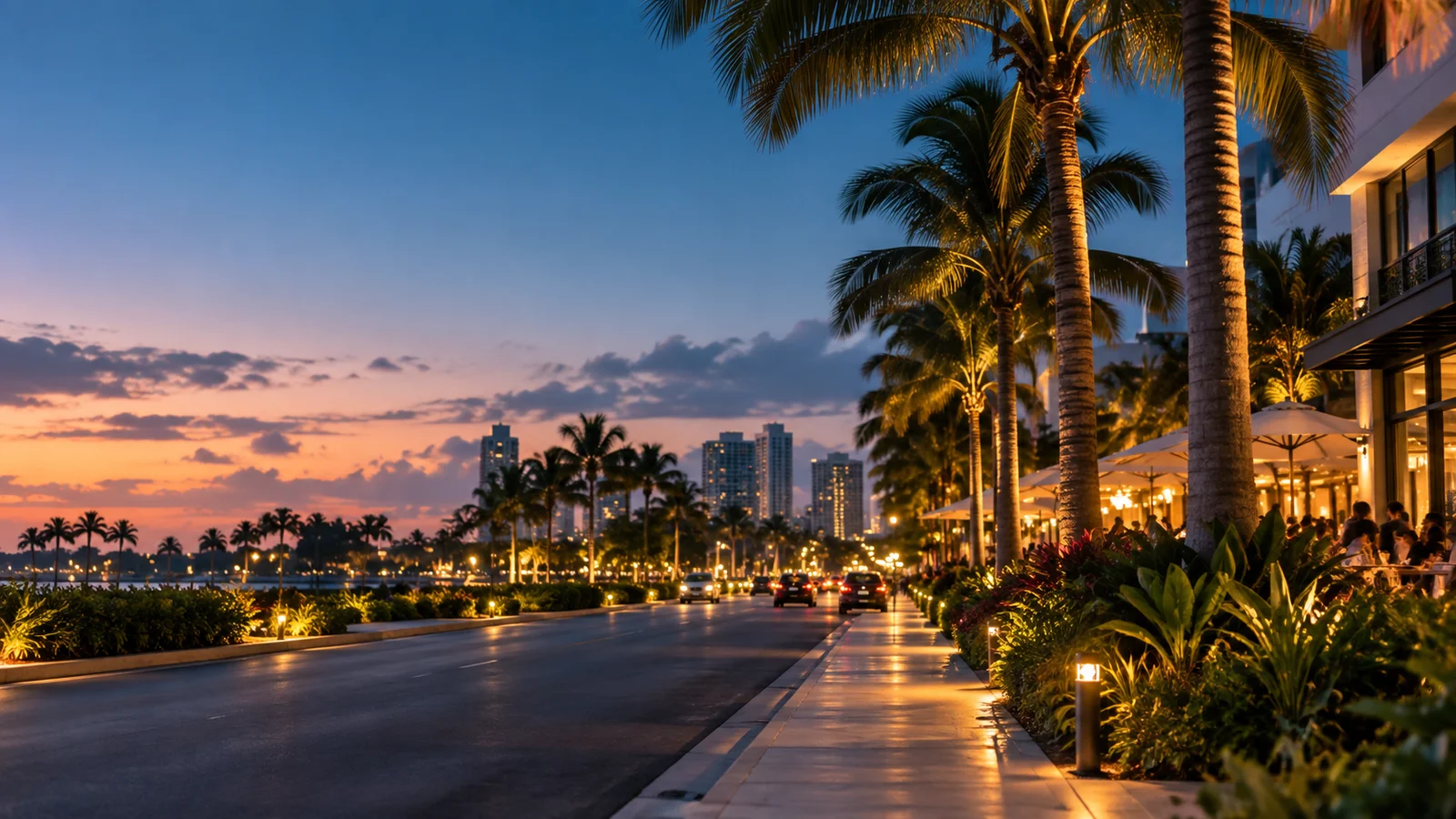 Original city-inspired scene for the Miami Gardens web design and app development guide