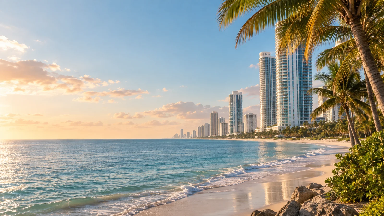Original city-inspired scene for the Sunny Isles Beach web design and app development guide