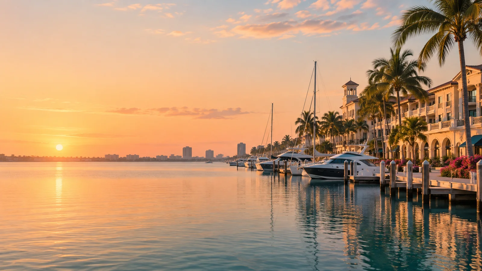 Original city-inspired scene for the West Palm Beach web design and app development guide