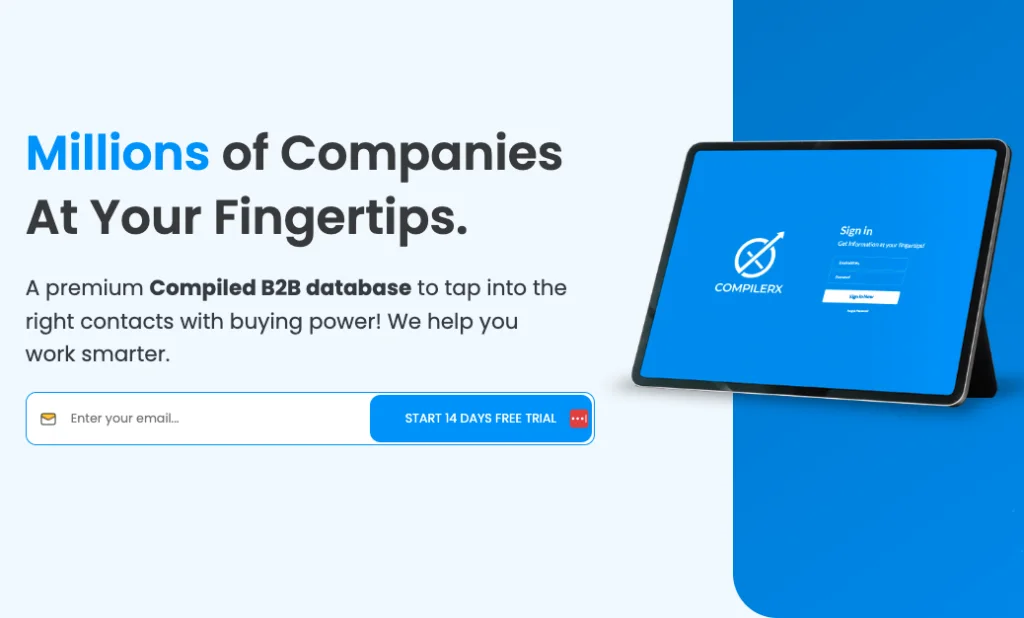 CompilerX - marketing tool for B2B Email Lists